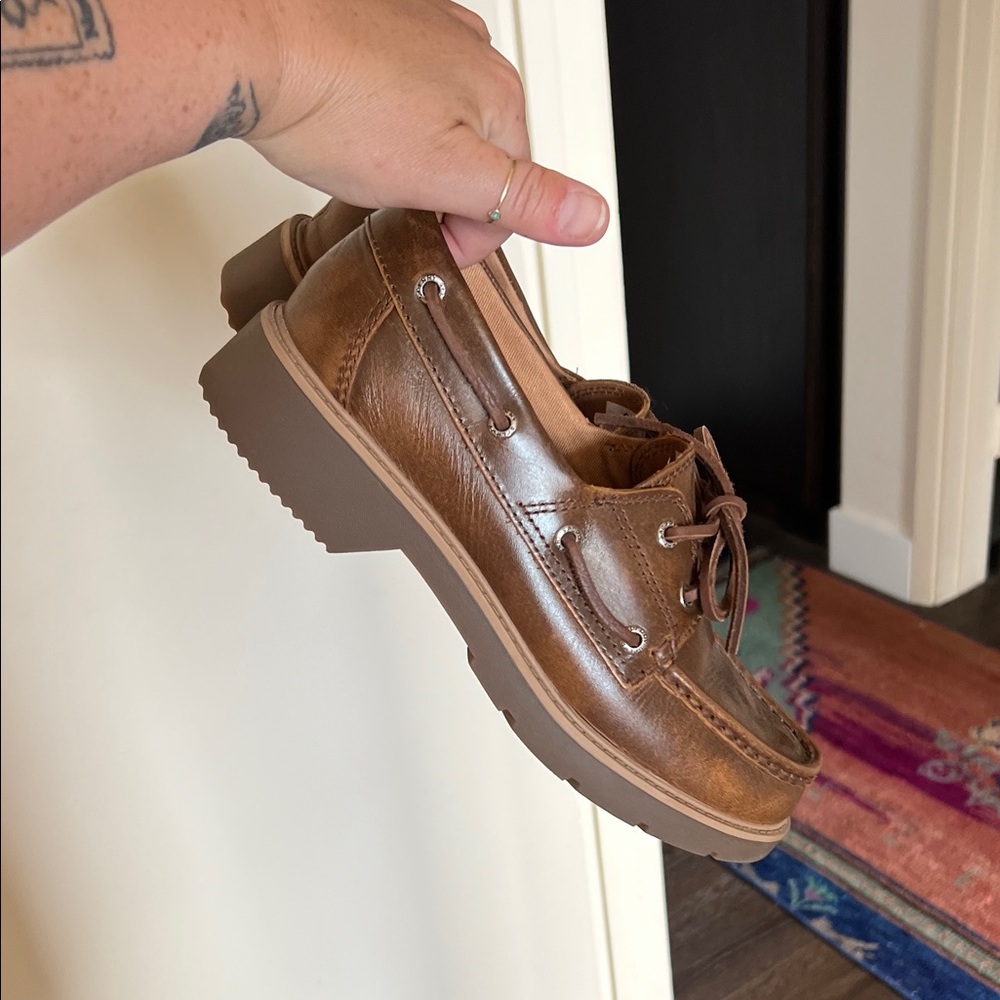 Saddle Leather Sperry Topsiders Boat Shoe